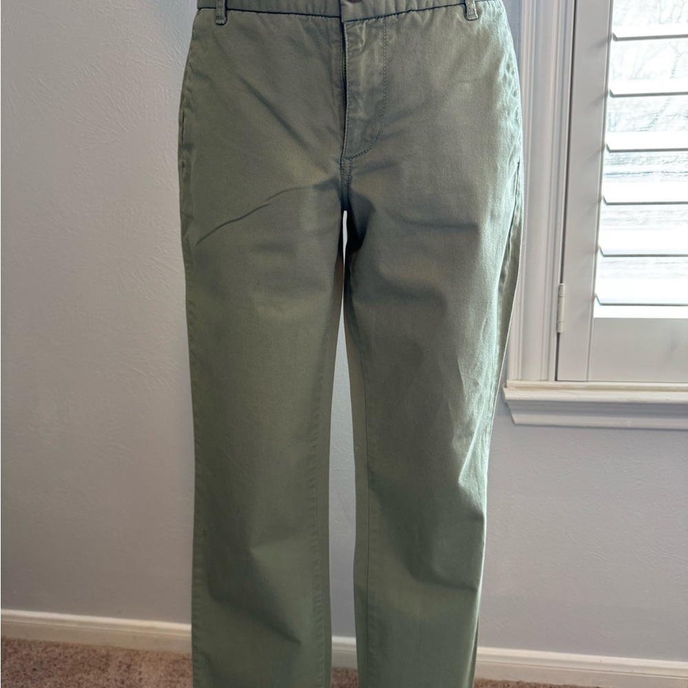 J. Crew Straight Chino Pants in Olive